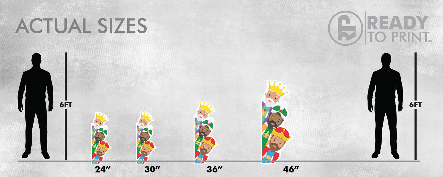 3 Reyes "Asomaos" Vertical Derecho